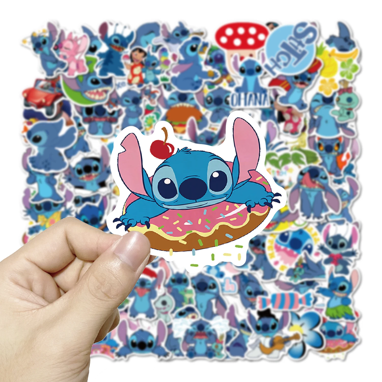 10/50/100Pcs Cartoon Lilo and Stitch Stickers Luggage Guitar Laptop Fridge Notebook Kawaii Disney Stickers Scrapbook Kids Vinyl