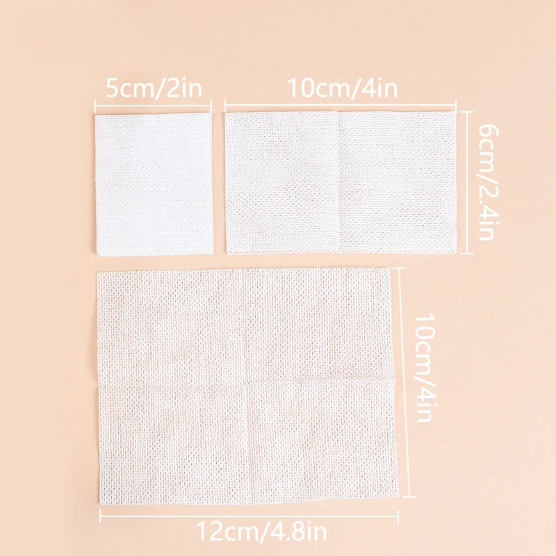 200 teile/beutel Gaze für Gesicht Make-up Watte pads dehnbare Einweg-Kosmetik-Baumwoll maske Wet Com press Wipe Reinigung