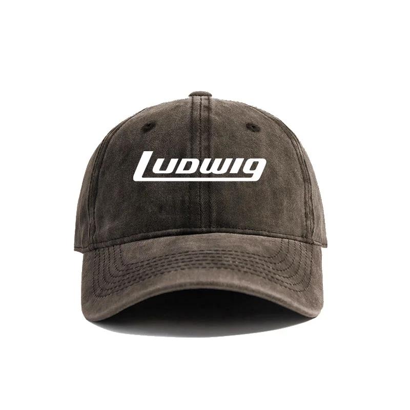 Ludwig Drums Baseball Cap Distressed Hats Cap Men Retro Outdoor Summer Adjustable Ludwig Hat MZ-594