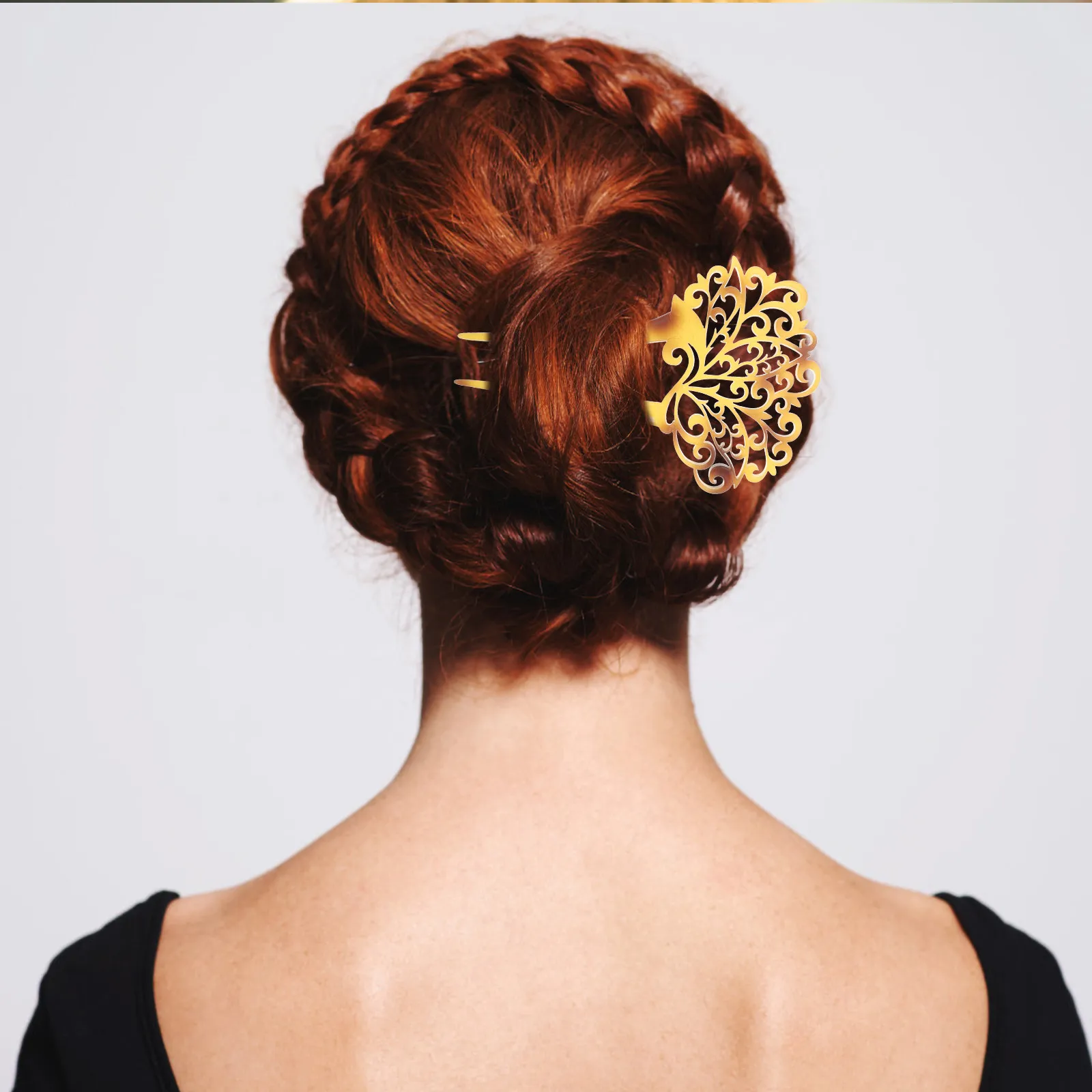 

Peacock Fan Hairpin Acrylic Vintage Hair Stick Elegant Stylish Updo Chignon Pin Hair Accessories for Women Bun Pins