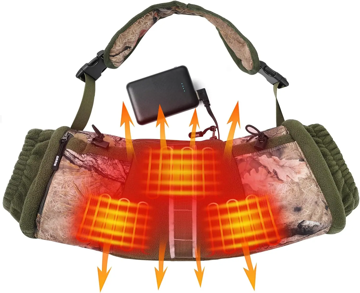 

Перезаряжаемая грелка для рук с подогревом и аккумулятором емкостью 10000 мАч, регулируемое нагрев для охоты, гольфа, кемпинга, спорта на открытом воздухе, унисекс