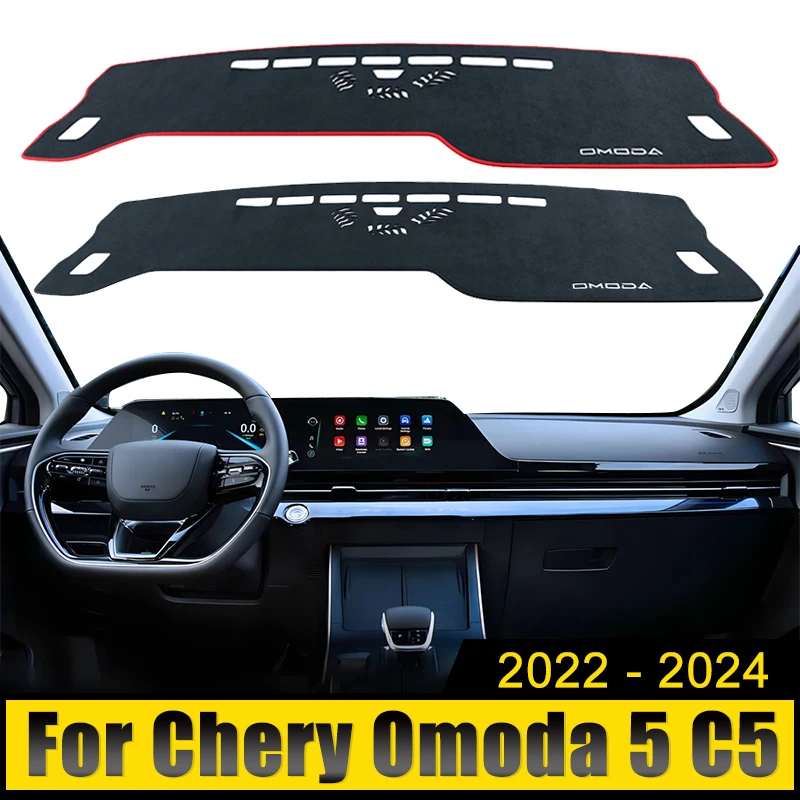 For Chery Omoda 5 C5 FX EV 2022 2023 2024 Car Dashboard Cover Avoid Light Pad Sun Shade Anti-UV Carpets Non-Slip Mat Accessories