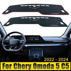 For Chery Omoda 5 C5 FX EV 2022 2023 2024 Car Dashboard Cover Avoid Light Pad Sun Shade Anti-UV Carpets Non-Slip Mat Accessories