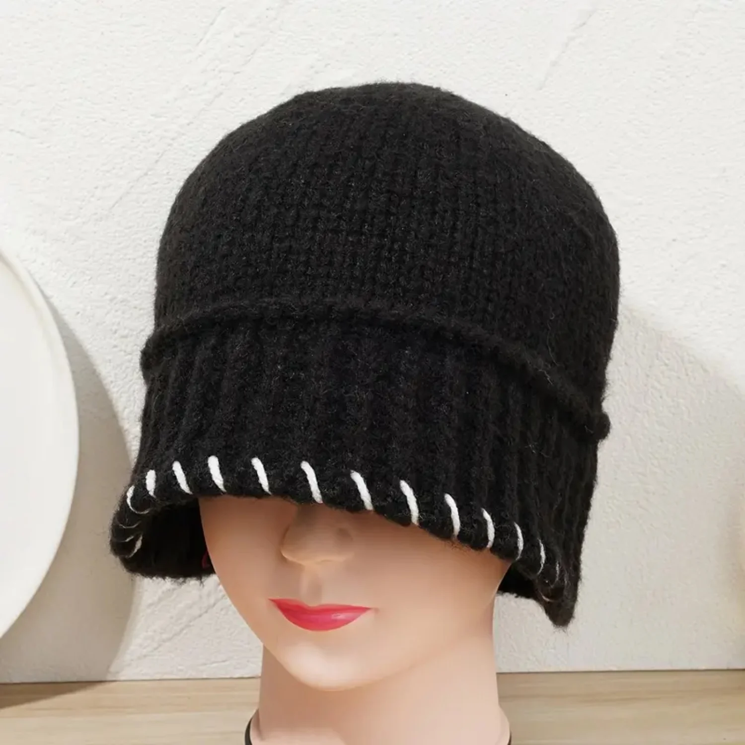 Soft Knit Couple Hat - Womens Wool Knit Bucket Hat for Casual Trendy Style - Perfect Beanie Hat for Her Bamboo hat Men hat Gorra