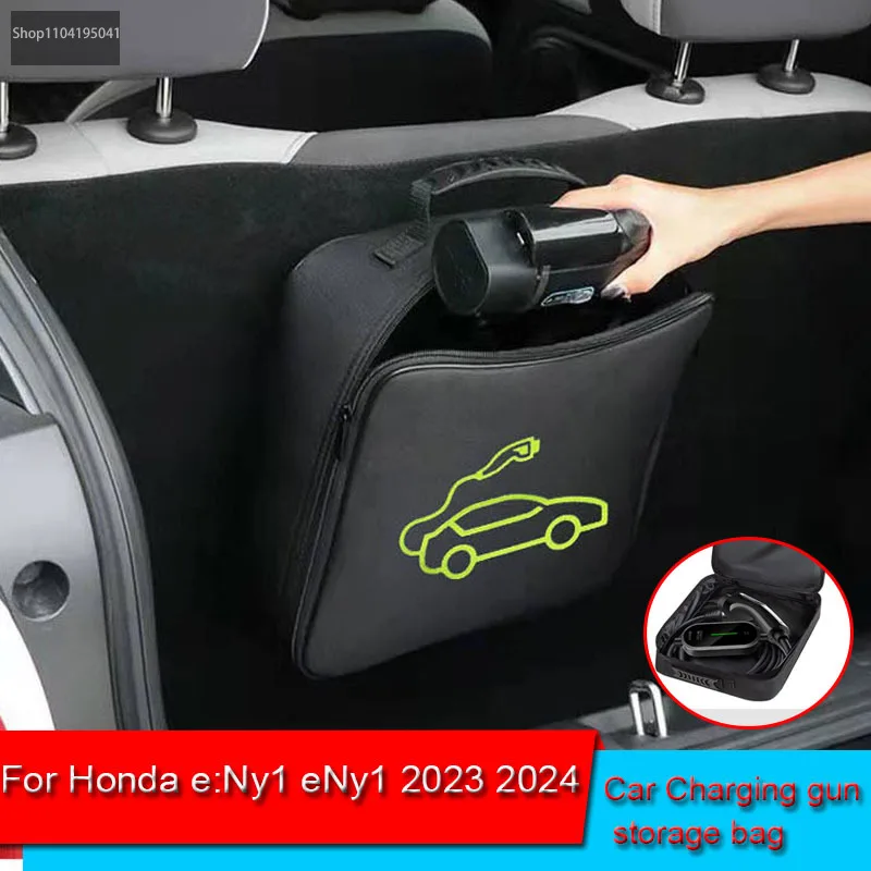 

For Honda e:Ny1 eNy1 2023 2024 Waterproof Retardant Trunk Storage Box Accessory EV Car Portable Charging Cable Storage Carry Bag