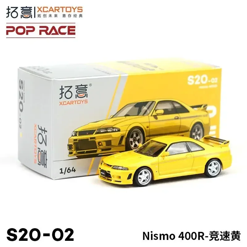 Xcartoys Pop Race 1/64 S20-01 02 03 Nissan GT-R Nismo 400r Metaallegering Spuitgieten Auto Model Jongens Speelgoed Cadeau Kerst