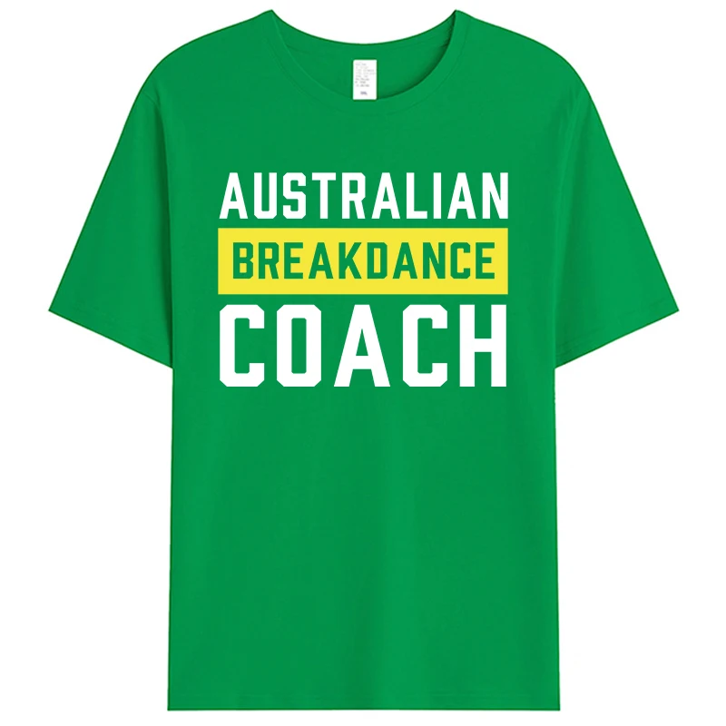 

Australian Breakdancing Costume Coach Break Dancer Matching Men's T-Shirt Graphic Women Tee Shirts Streetwear Tops Outfit