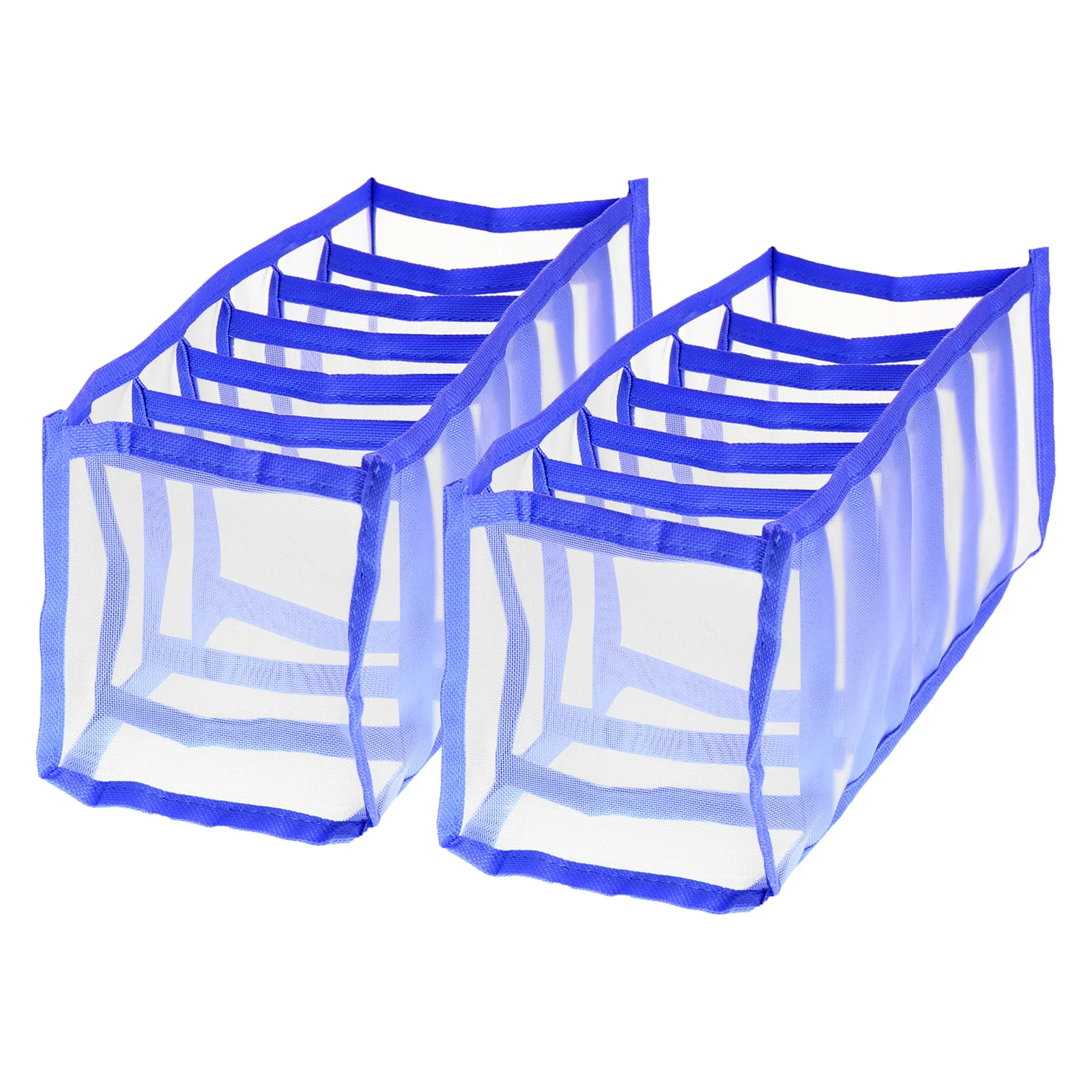 

2 упаковки органайзера для одежды в гардеробе, 7 сеток, отделение для хранения трусов, носков, ящик для хранения носков, нижнего белья, футболок, брюк