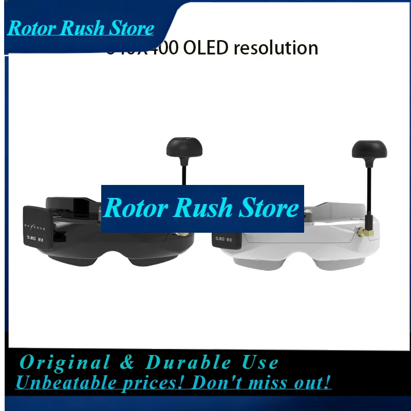 RoRuSSKYZONE SKY02O OLED 5.8GHz 2S-6S FPV Goggle With Patch And Omni Antenna Built-in Headtracker DVR 640*400 For FPV Racing Dro