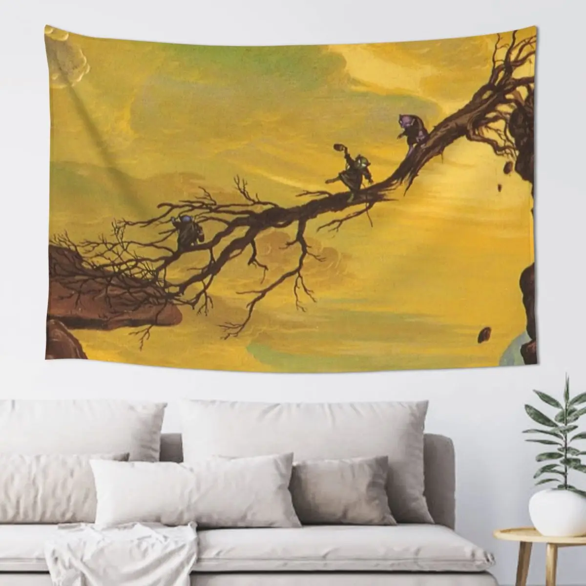 

UL DE RICO - THE RAINBOW GOBLINS Tapestry Decorative Paintings Bed Room Decoration Decor For Room Tapestry