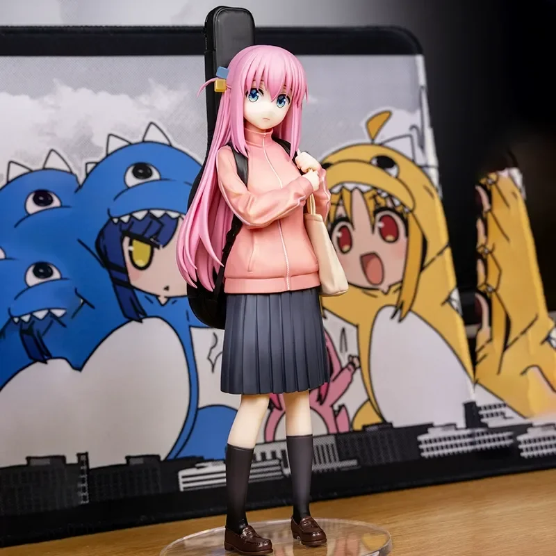 24ซม. บอคกี้เดอะร็อค! Hitori Gotou กีตาร์สาวรูปคอลเลกชันเครื่องประดับอะนิเมะรุ่นของเล่นอุปกรณ์ต่อพ่วงของขวัญ