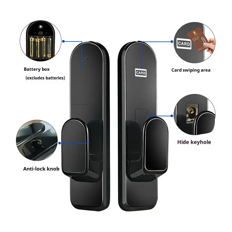 سعر المصنع فندق شقة قفل الباب مكافحة سرقة كلمة المرور بطاقة قفل الباب الإلكتروني قفل أمان ذكي باب المنزل الذكي