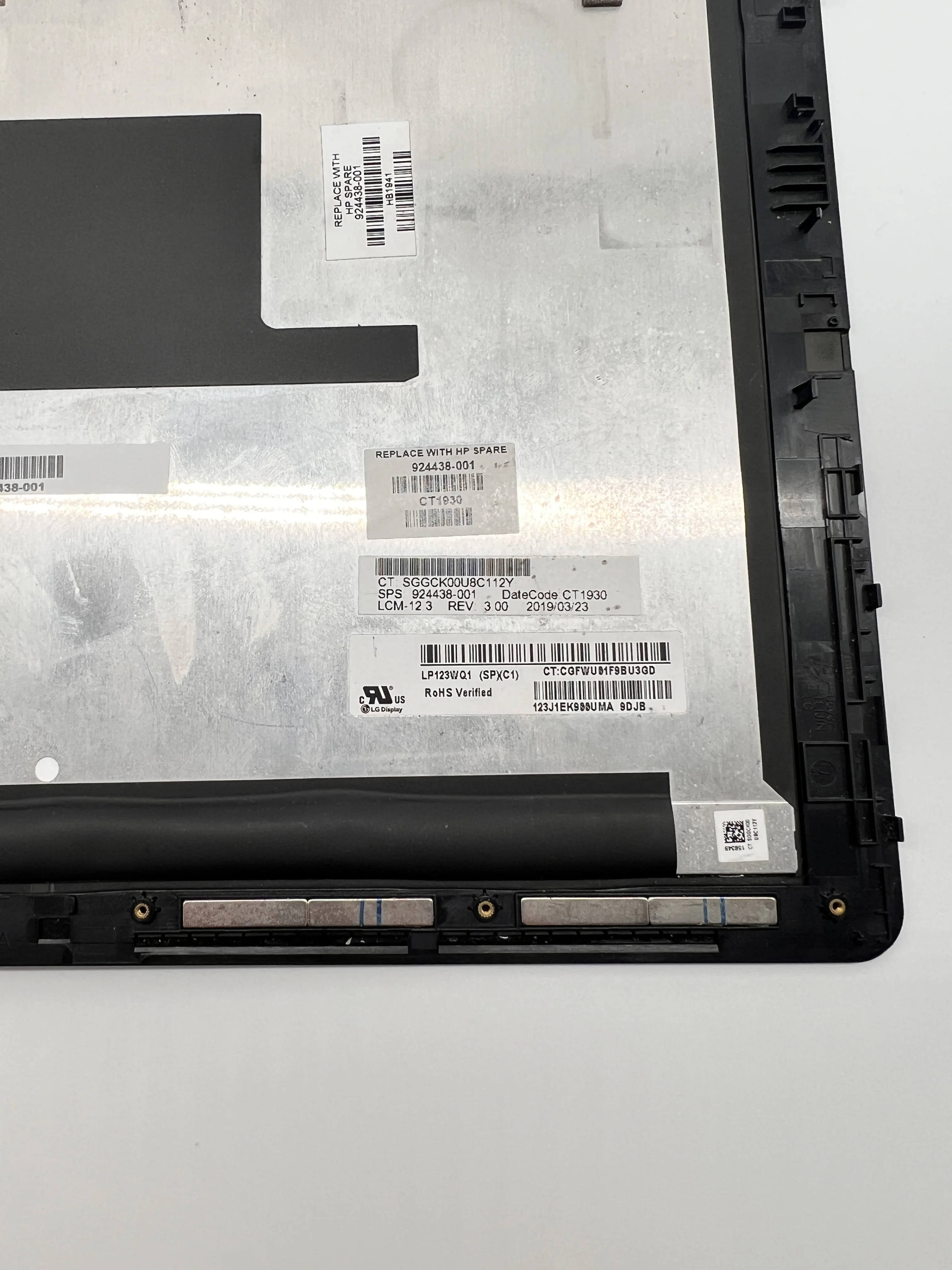 12.3Inch for HP Elite x2 1012 G2 LCD LED Touch Screen Digitizer Replacement Assembly With Bezel 924438-001 924438-001