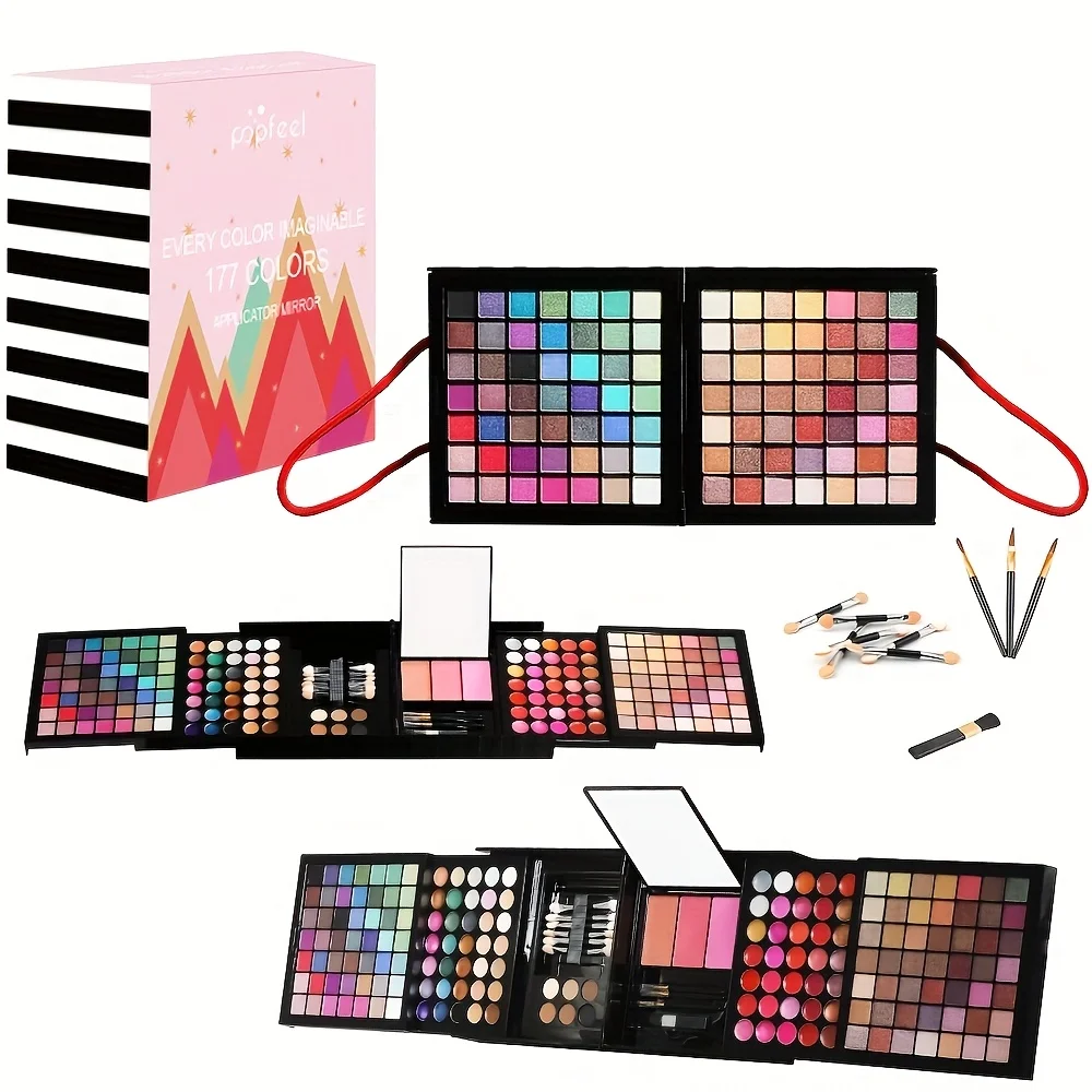 Makeup Set Gift Box Makeup Tool Combination Durable Waterproof Lipstick Outdoor Travel Essential Makeup Bag Perfect Gift
