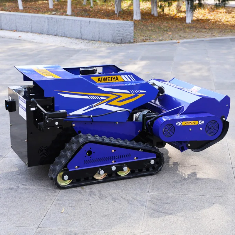 تخصيص صغير الزاحف التحكم عن بعد جزازة مزرعة العشب شفرة التلقائي قص العشب روبوت بسيط جزازة العشب التجارية السعر #5