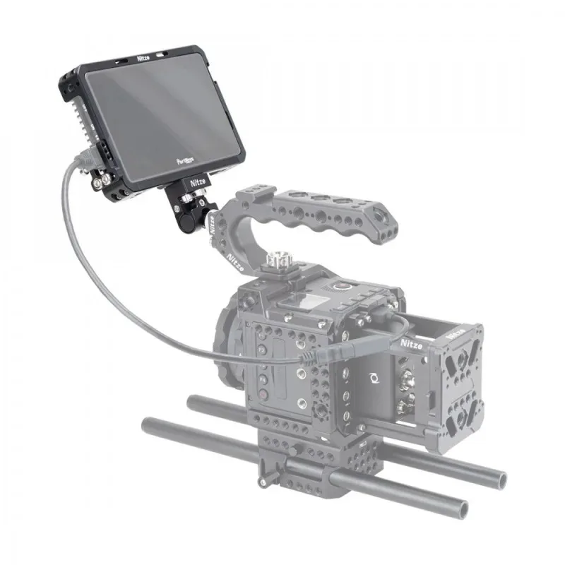 

Nitze Cage For Portkeys BM5WR/BM5III 5.5 Inch Monitor , with Sunshade Hood PE13 HDMI Cable Clam ﻿