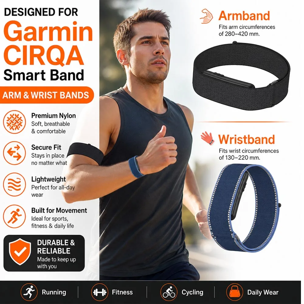 �y�Z�[�����z�i�C��������r/���X�g���b�v Garmin Cirqa �X�}�[�g�o���h�p ���߉\�ȃt�B�b�g�l�X�g���b�J�[�����p�A�[���o���h Garmin CIRQA �A�N�Z�T���[�p