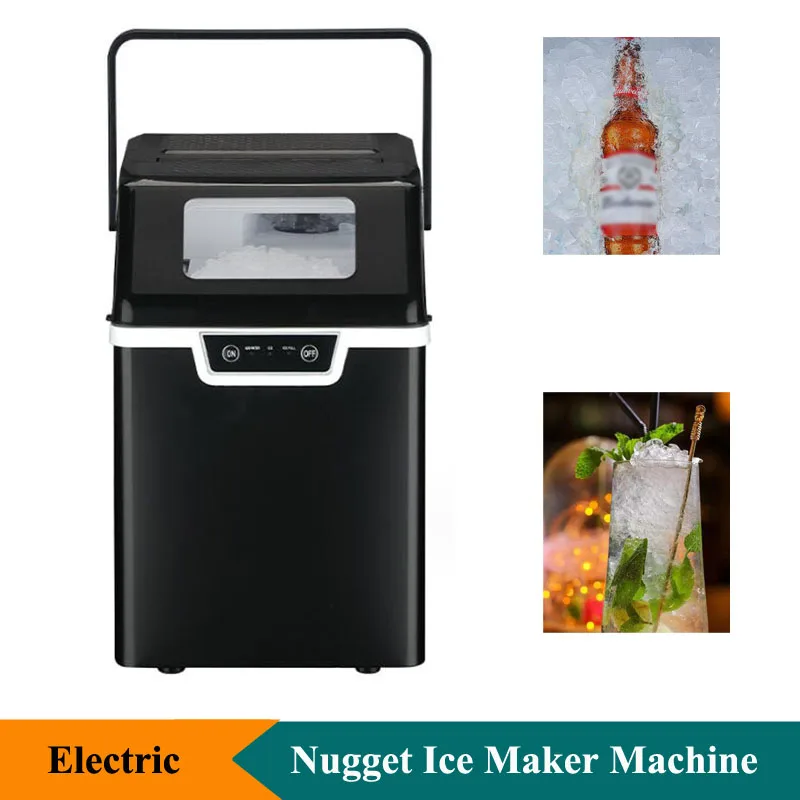 1.7L Nugget Ice Maker For Home Use And Cars Countertop Nugget Ice Maker Machine Soft Chewable Pebble Ice Maker Machine