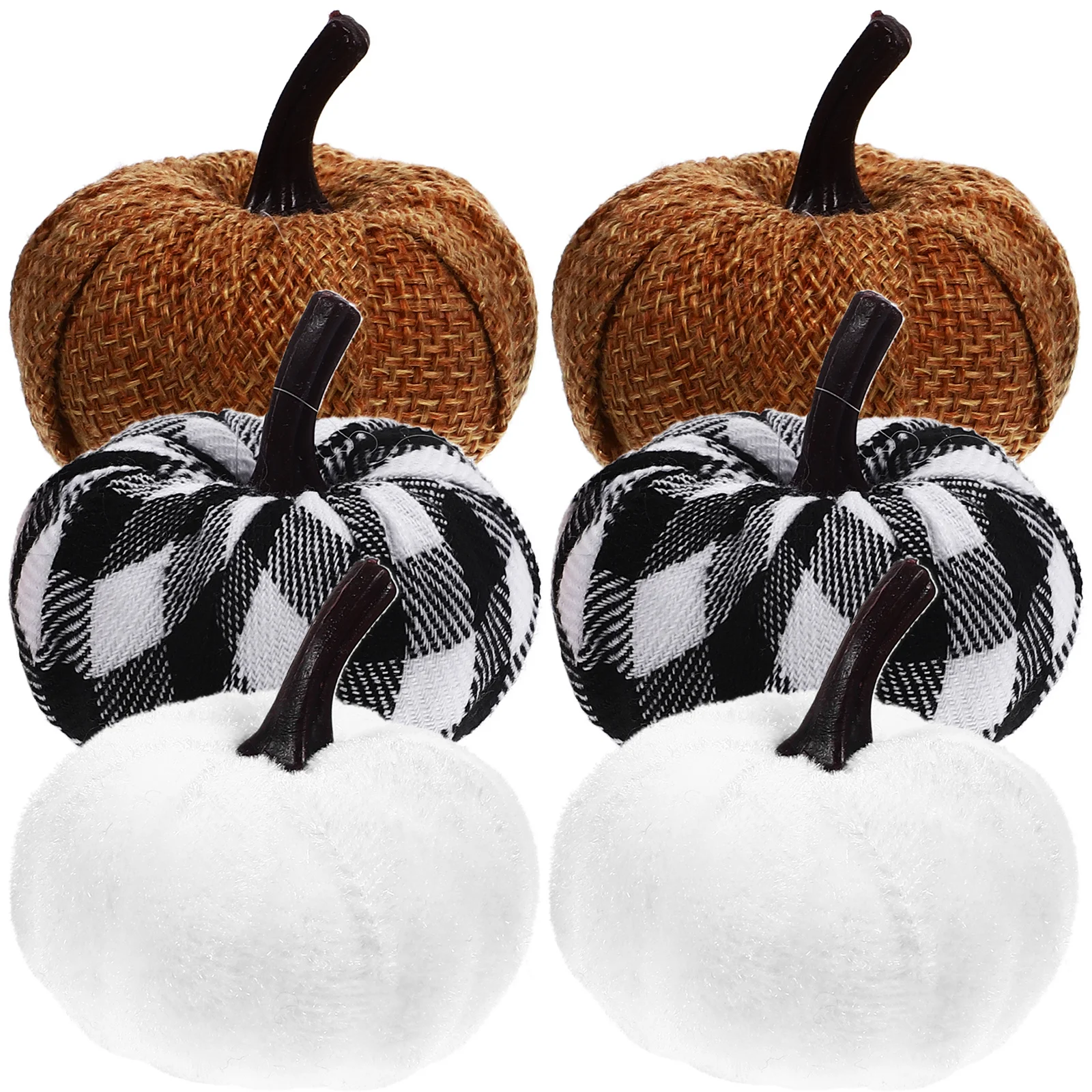 

6Pcs Artificial Pumpkin Decorations Fake Foam Pumpkins Thanksgiving Harvest Party Fall Pumpkin Ornaments Artificial Pumpkins