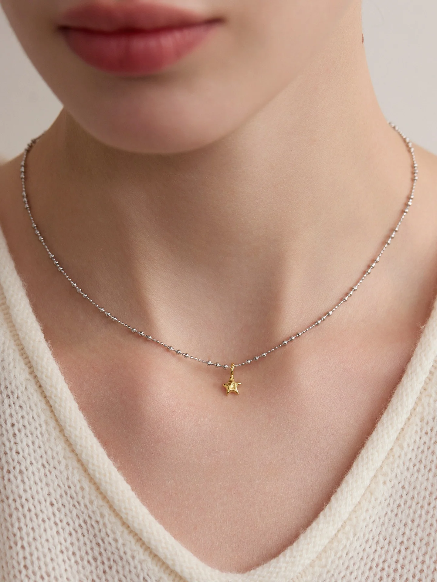 star-s925-sterling-silver-necklace-funny-day-quirky-design-gold-and-silver-color-collision-fashionable-versatile-jewelry