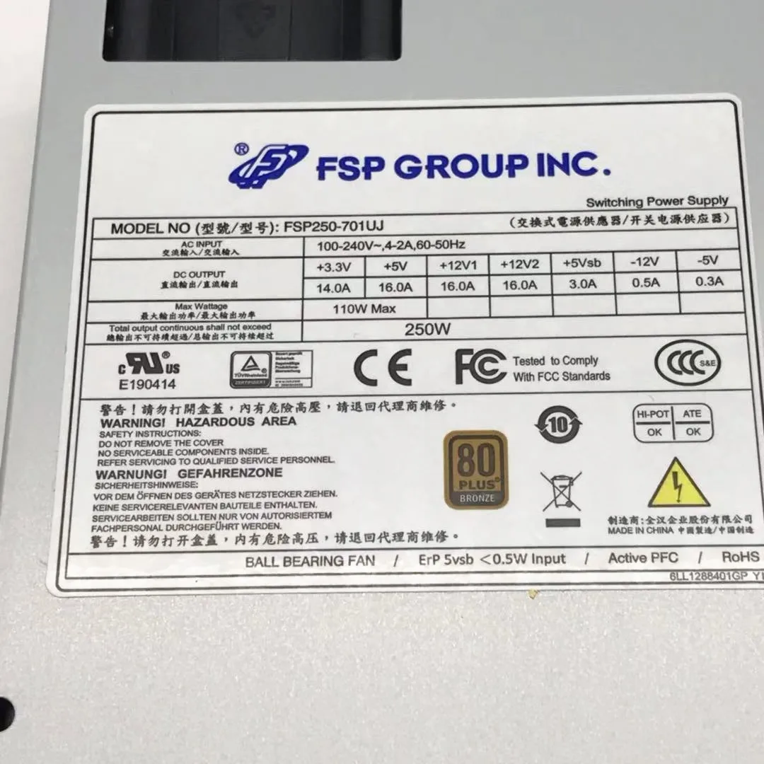 

Серверный блок питания FSP FSP250-701UJ 300 Вт