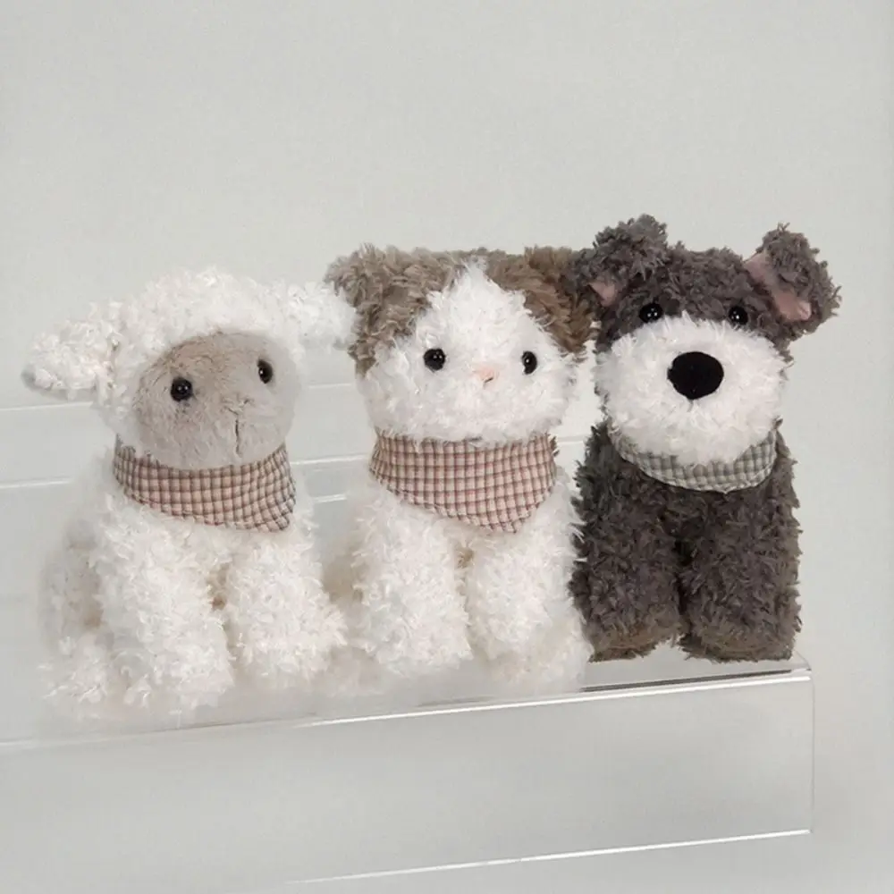 

Appease Cat Lamb Farm Animals Fluffy Handmade Stuffed Dog Cat Lamb Comfortable Cartoon Curly Haired Dog Gifts