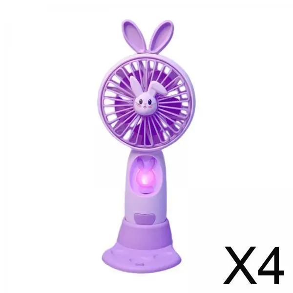 

Personal Mini Fan Rechargeable Handheld Fan Portable Base Phone Holder for Camping Hiking Office Use