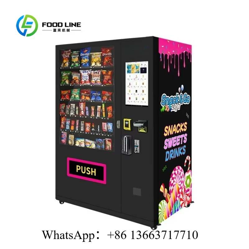 Customized Smart Snack & Drink Vending Machine Popular Design Double Layer Doors 2024 Export Europe High Quality Durable Device