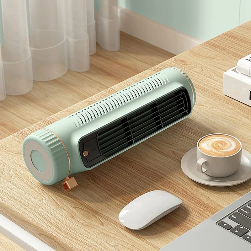 Aire acondicionado remoto automático portátil, mini acondicionador personal USB con ventilador eléctrico de 3 velocidades