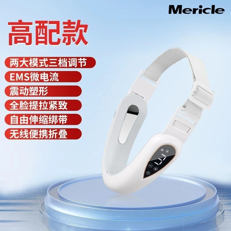 EMS 미세전류 얼굴 슬리밍 기기 스마트 V 페이스 마사지기 전기 리프팅 타이트닝 안티에이징 스파 선물 여성 생일용