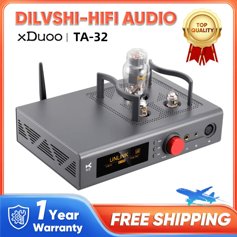 XDUOO TA-32 High performance dac Tube balanced headphone amplifier RHOM BD34301 DSD MQA LADC APTXHD Class-A buffer