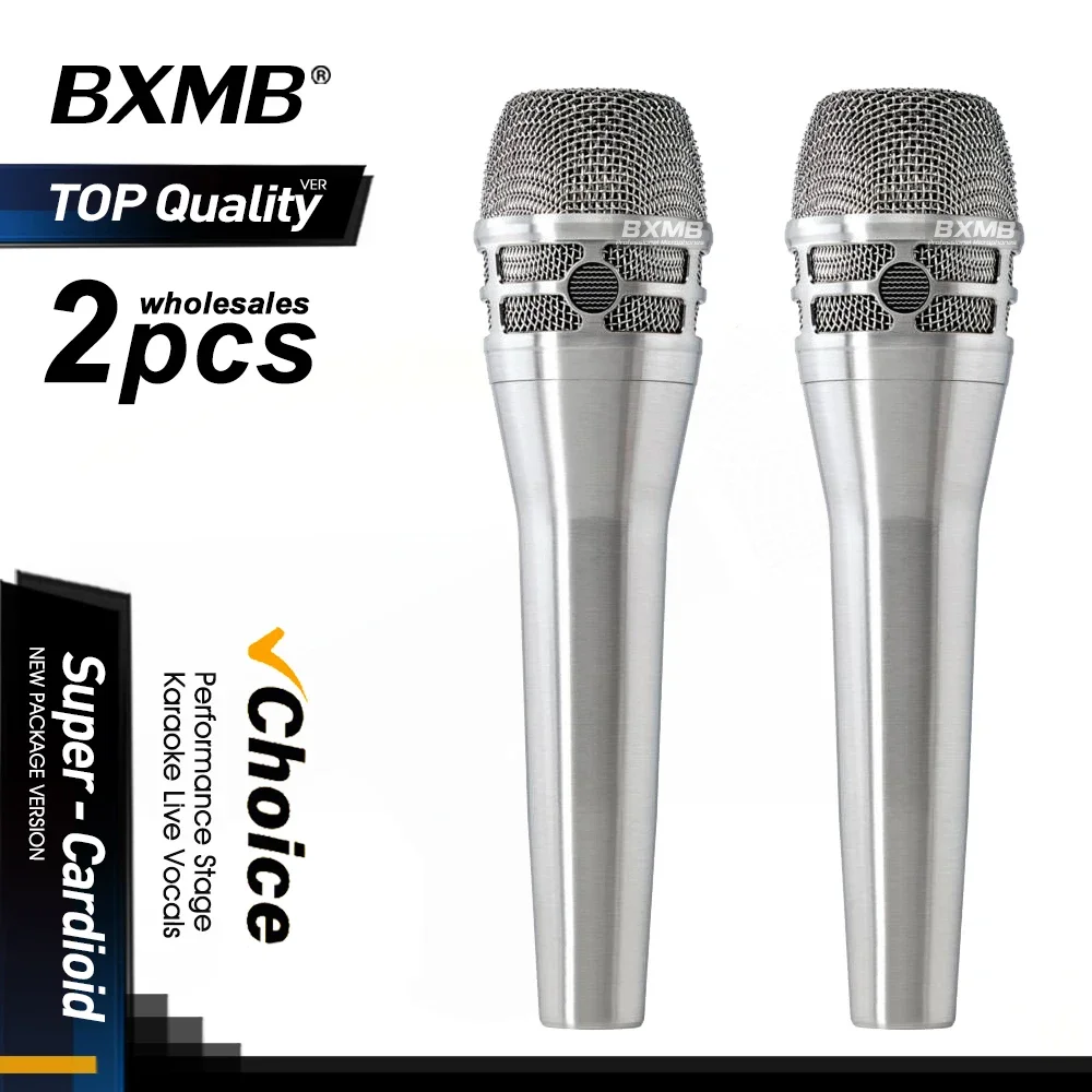 

2PCS Top Quality Metal Professional Super-Cardioid KSM8N Dynamic Mic KSM8 Wired Microphone For Karaoke Live Vocals Stage Studio