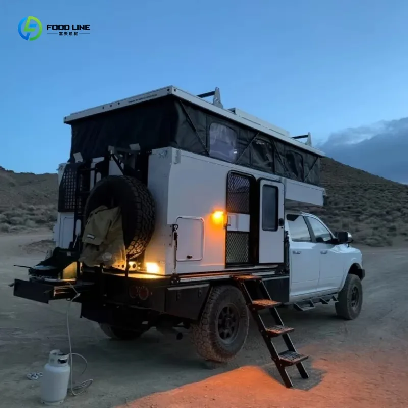 4X4 Modern Small Truck Camper Travel Trailer Cost Effective Hot Model With Integrated Kitchen Top
