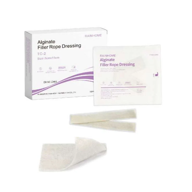 Rainhome Alginate Dressing High Absorbent Non Adhesive Sterile Wound Ulcer Healing Patch Wound Dressing 10pcs