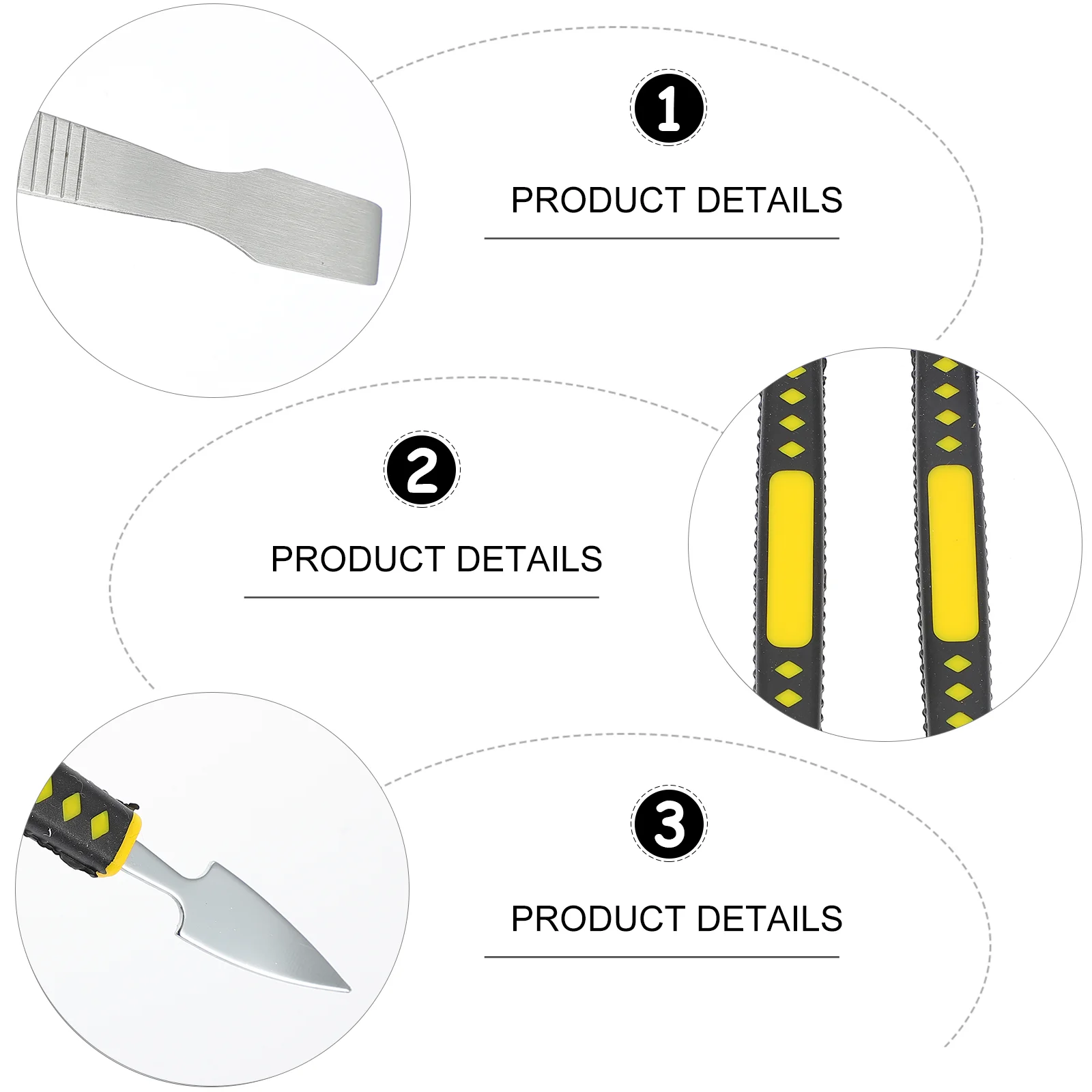 Professional Electronics Opening Pry Tool Metal Crowbar Repair Disassemble Magnetic Black Phone