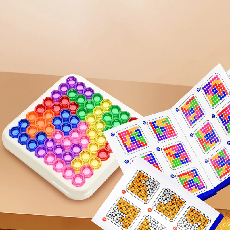 Juguetes Educativos de aprendizaje para niños, rompecabezas 3D geométrico de Sudoku, juego de mesa, 40 desafíos, IQ, resolución de problemas, suministros escolares para niños