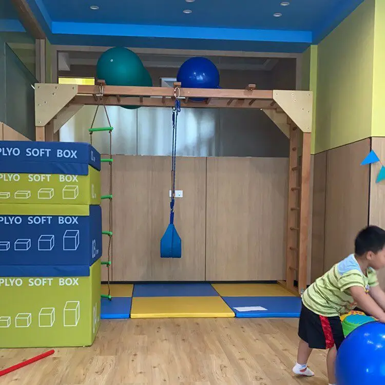 Swing climbing Suspension combination Children's indoor fitness ladder Children's sensory integration training equipment Ladder