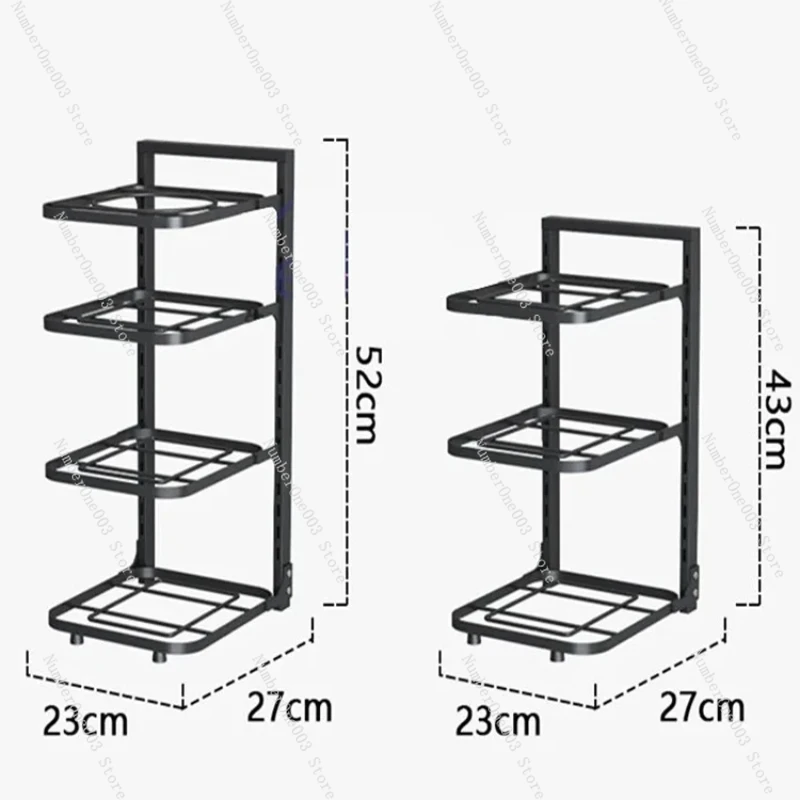 

Stainless Steel Kitchen Pot Rack Organizer, Sewer Special Storage, Cookware Holders