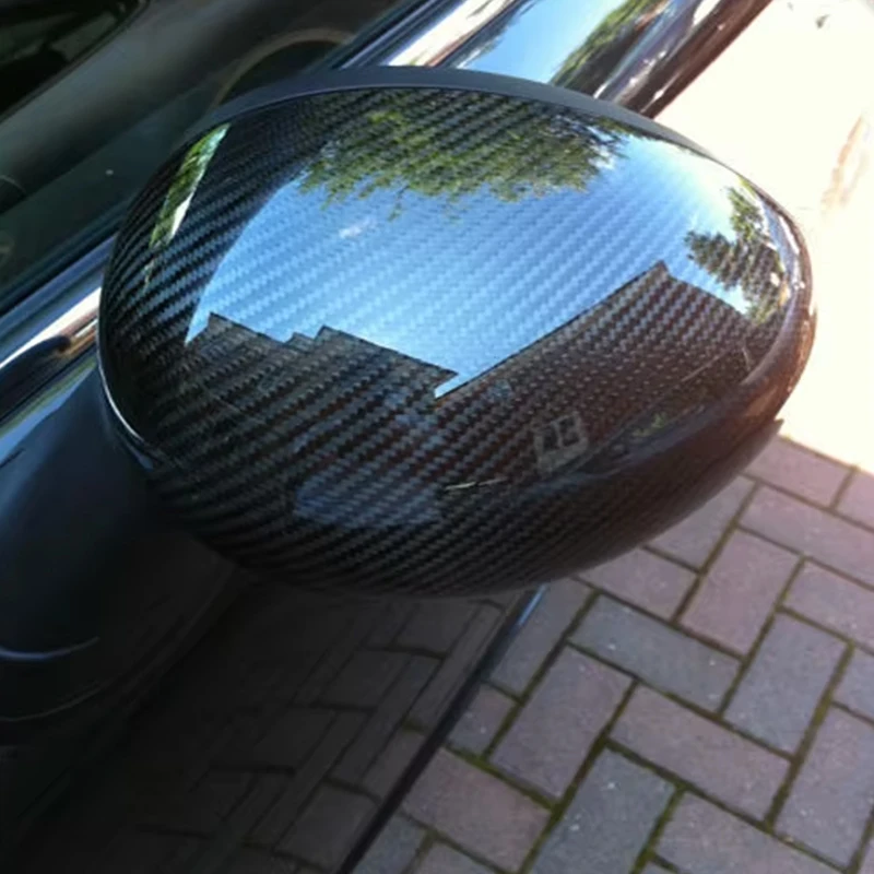 Brand New Black Real Carbon Fiber Style Replacement Side Mirror Cover left hand drive only For Mini Cooper f56 f55 (2 Pcs/Set)