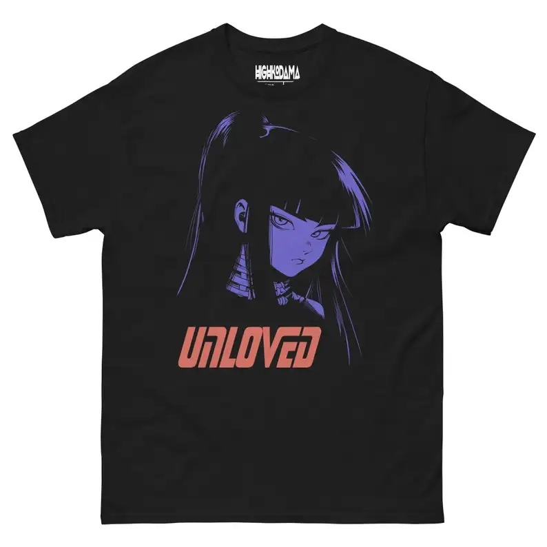 UNLOVED • TShirt  Anime Shirt Unisex Clothing Highkodama Japanese Streetwear Harajuku Style Alt Clothing Waifu Otaku Kawaii