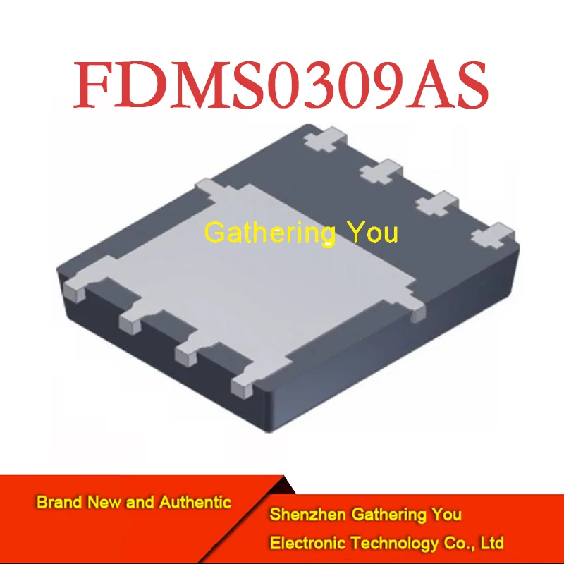 FDMS0309AS QFN-8  MOSFET PT8 NCH 30/20V S PQF Brand New Authentic