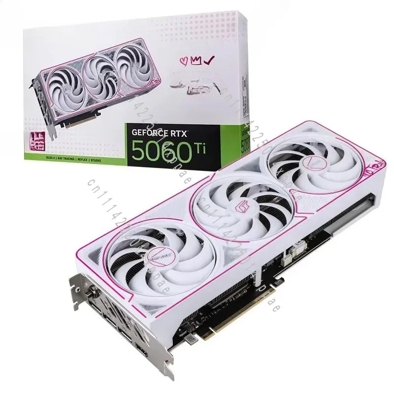 New IGame GeForce RTX 5060 Ti Ultra W OC 8GB PCI Express Desktop Fan Gaming Graphics Card