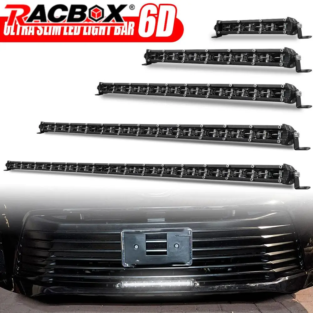 6D LED Light Bar 7'' 13'' 20'' 26'' 32 inch Offroad slim Led Bar Auto Driving Light fog lamp for Niva Lada 4x4 SUV ATV 12V 24V