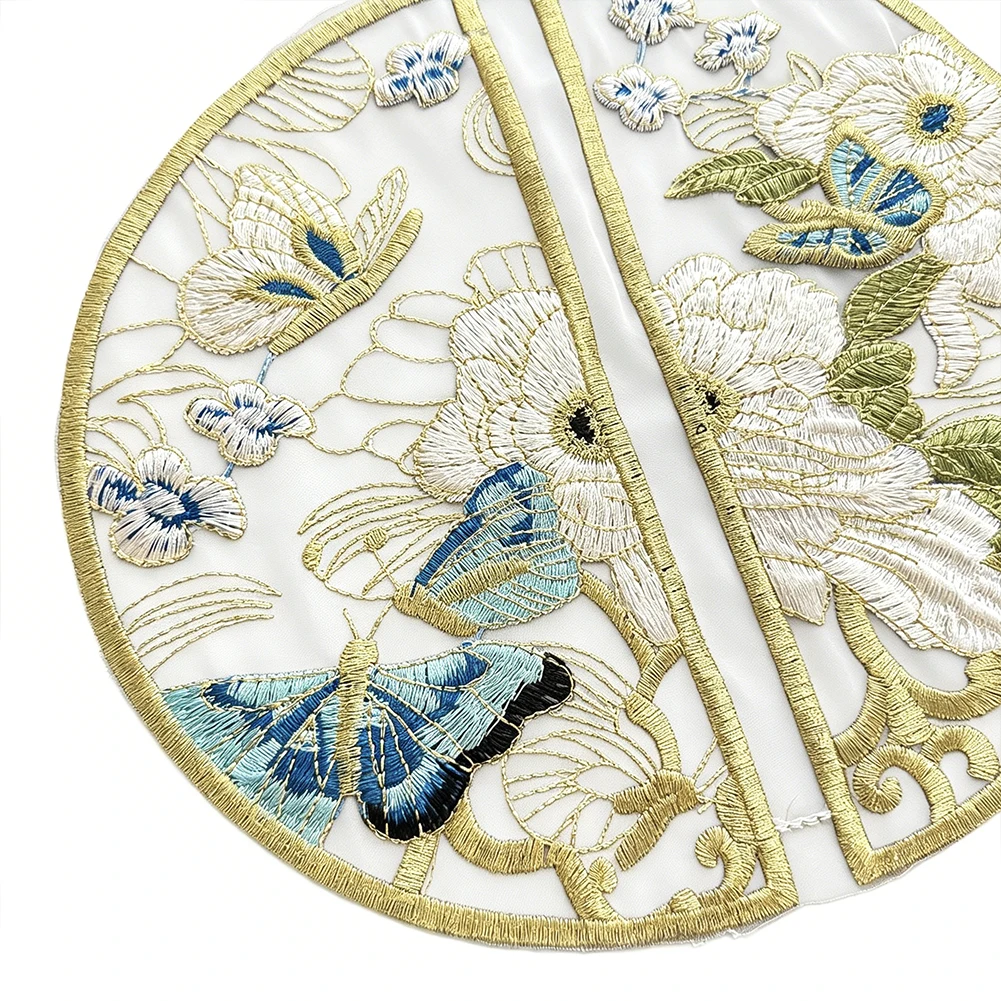 Schmetterling-Stickerei-Applikation Wasserlösliche Spitzenapplikation für Chinesisches Qipao-Kleid Tang-Anzug Hanfu DIY Handwerk Heimdekoration Geschenk – Detail 3