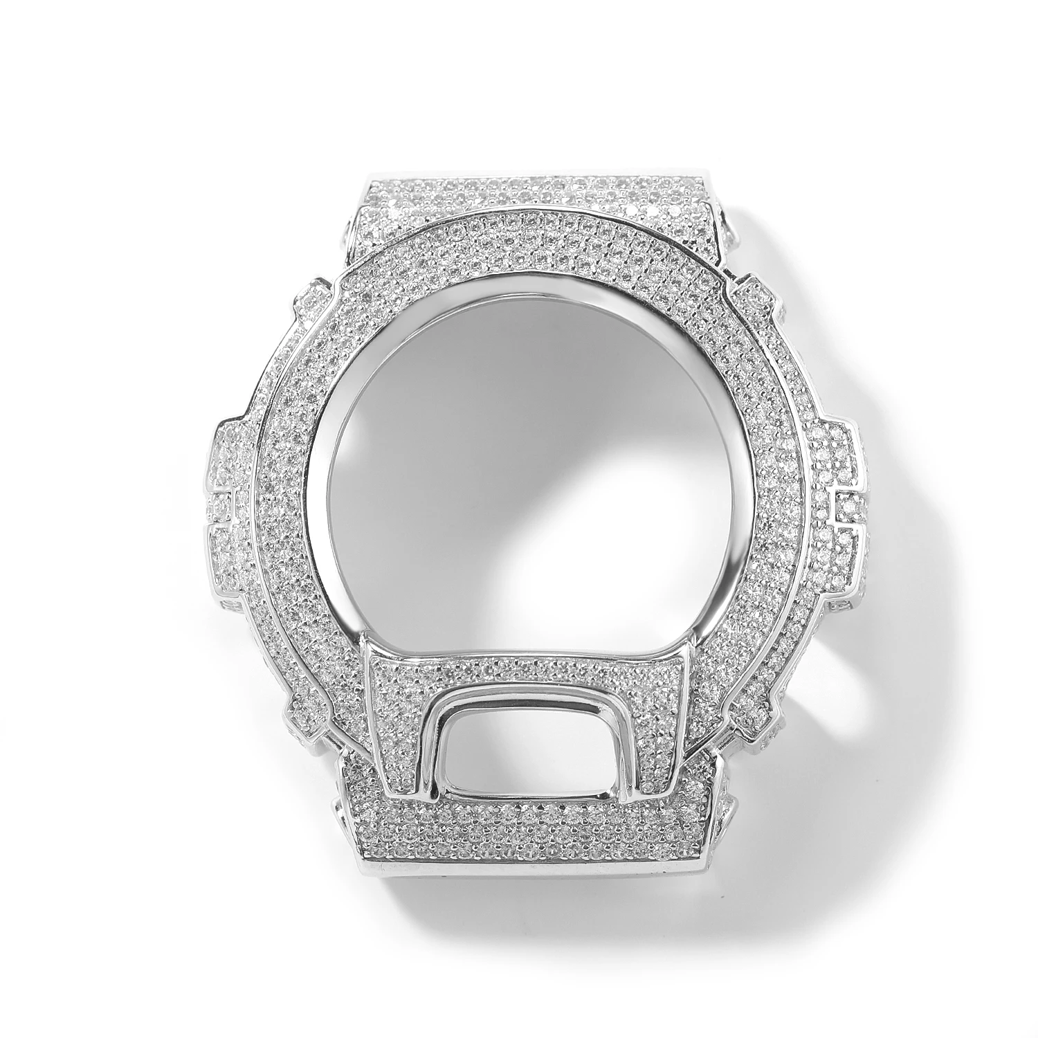 THE BLING KING Moissanit Watch Case For GA-2100 GA110 DW6900 Metal Replacement Watch Case Cover Hip Hop Bling Watch Accessories image 4