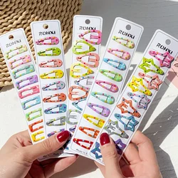 6/10pcs niedlichen Mini Herz Typ Metall Süßigkeiten BB Clips Haarnadeln Haars pange Kinder Kopf bedeckung Haars pangen Neugeborene Mädchen Haarschmuck