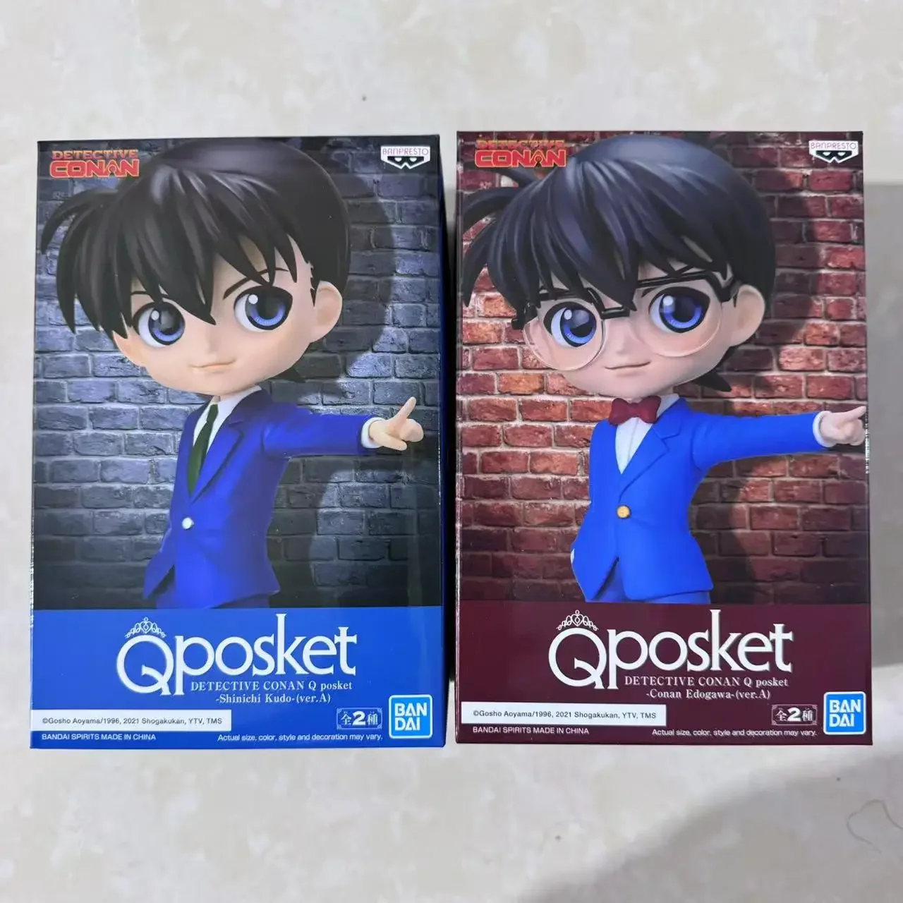 

Japanese Anime Figure Qposket Conan Edogawa Rachel Moore Jimmy Kudo Action Figure Model Toys