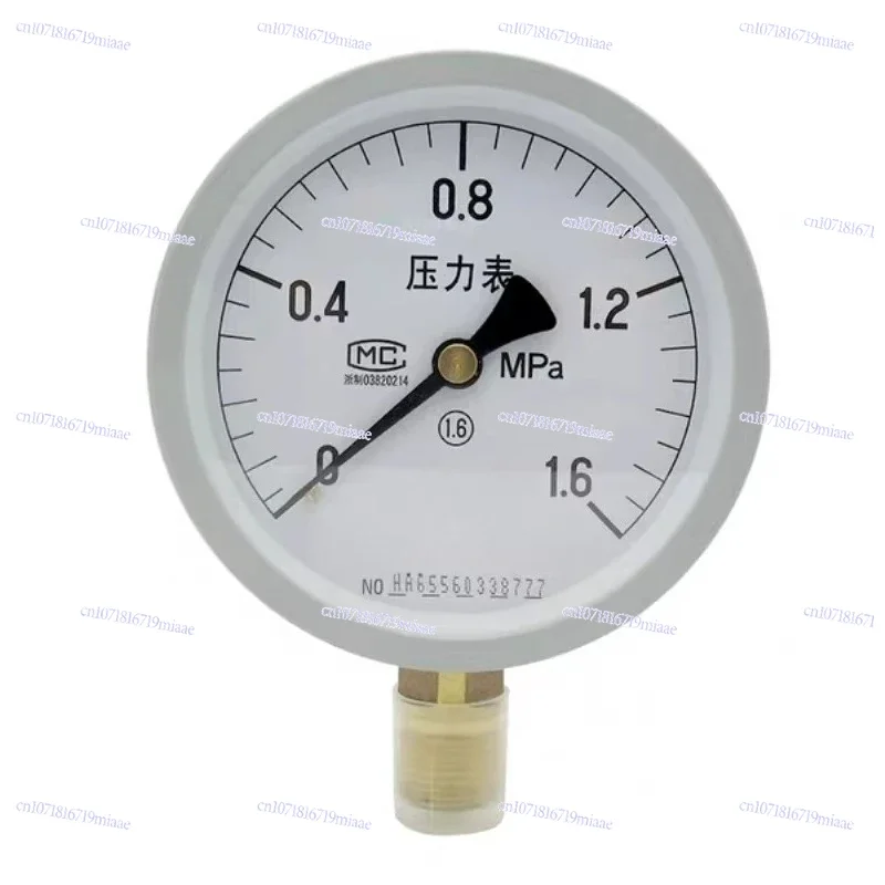 Pressure Gauge Inspection Report Barometer Electrical Contact Shockproof Red Flag Oxygen Air Precision Diaphragm Box Stainless