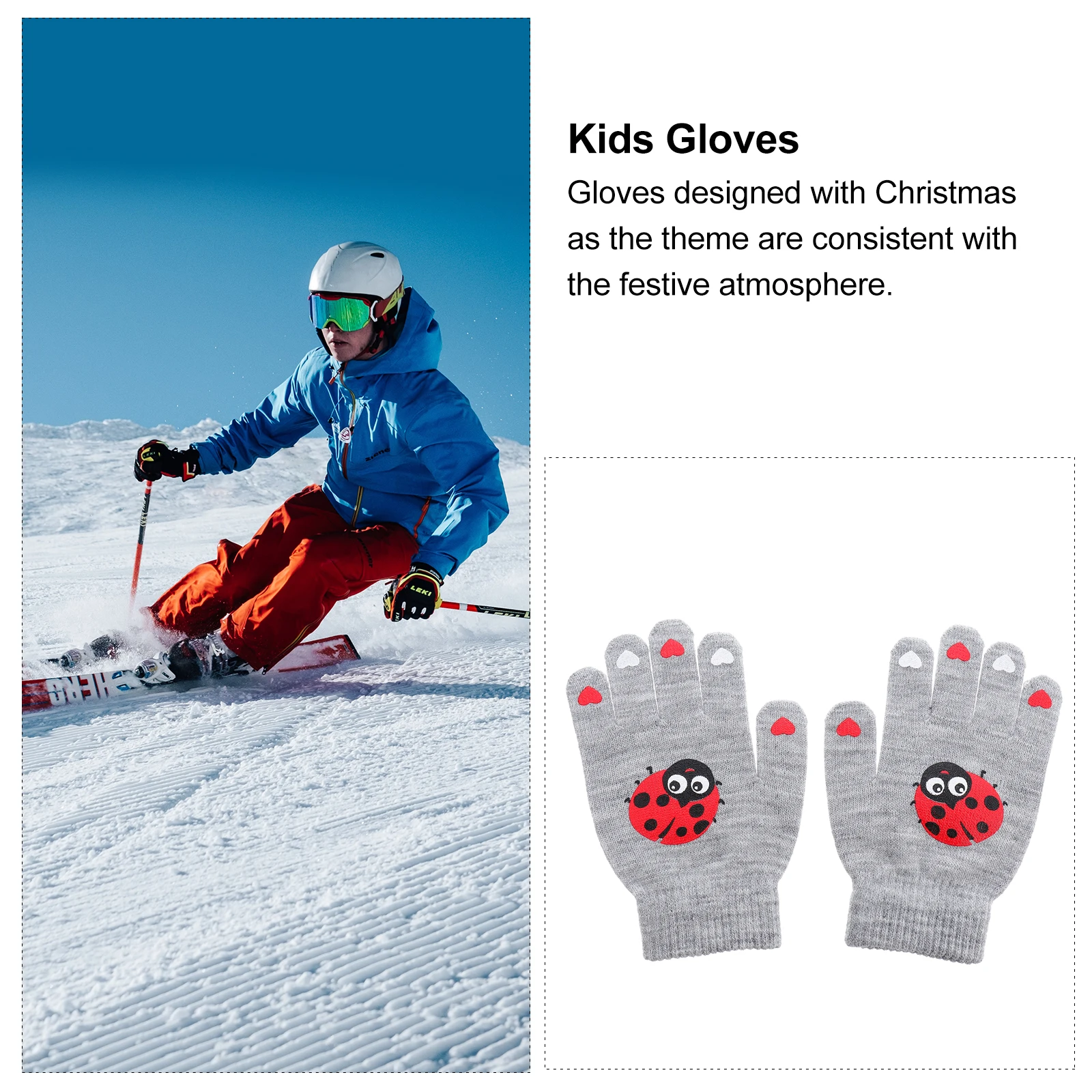 

Cartoon Animal Gloves Warm Windproof Mitten Kids Winter Acrylic Material Childrens Gloves Chill Protection Proper Size Gifts