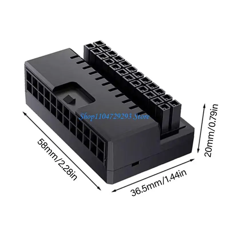 ATX24Pin Motherboards Power Connectors 90 Degree Orientation Converter For Optimized Cable Management